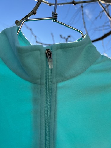 Spyder Girls Medium Chloe Fleece T-Neck Pullover Half Zip Sweater Blue Ski Snow - Picture 6 of 13