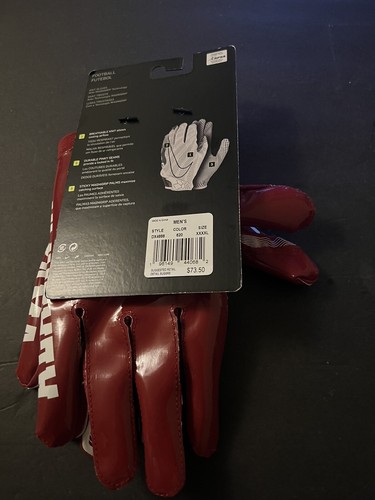Nike Vapor Knit Gloves Alabama ncaa Mens Sz 4xl - Picture 4 of 4