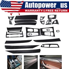 For 2008-2014 BMW X5 E70 X6 E71 3D Carbon Fiber Pattern Interior Trim Decals