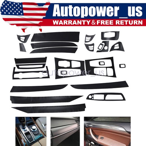 For 20082014 BMW X5 E70 X6 E71 3D Carbon Fiber Pattern Interior DIY