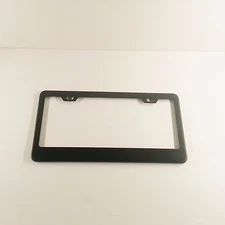 Powder Coated Matte Black Stainless Steel License Plate Frame Bracket Holder