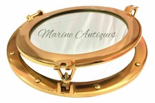 Hublot Nautique Ancien En Laiton - Réplique Vintage Style Maritime, Fait Main, Origine Inde