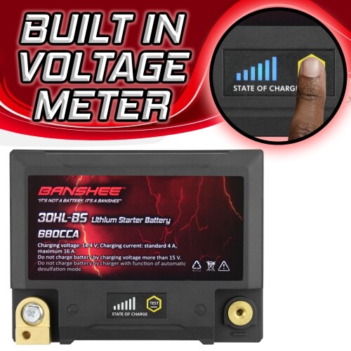 Banshee Ytx30l-bs Lifepo4 Battery for 2016 CFMOTO ZFORCE 500 HO Trail - Picture 6 of 8