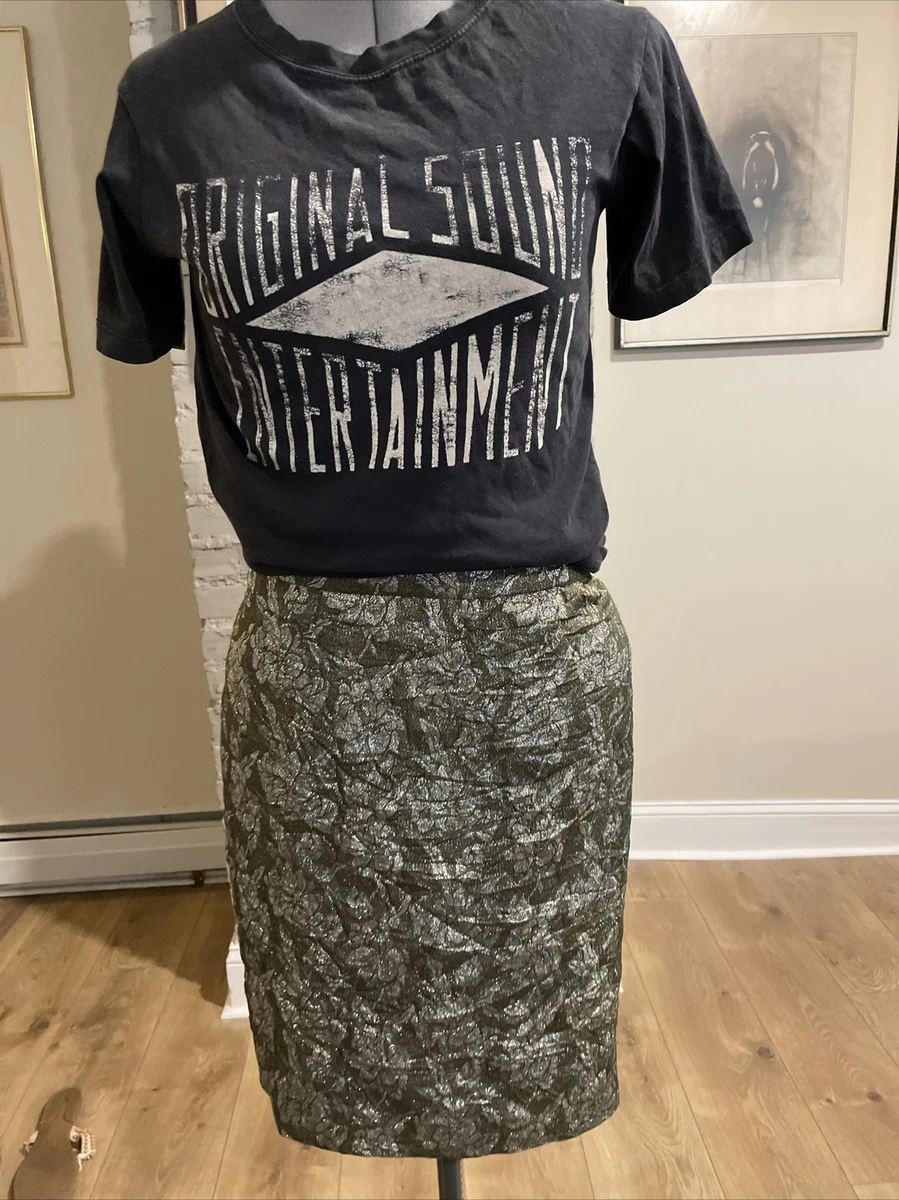J crew top metallic skirt