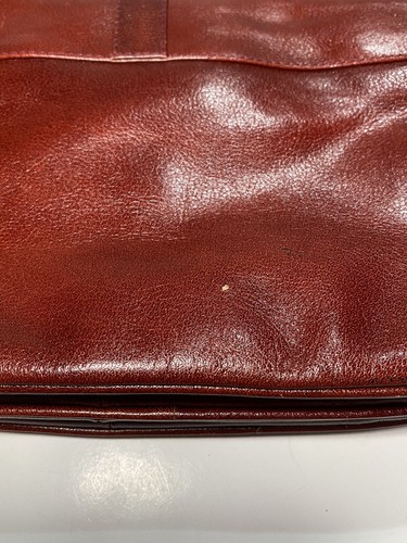Strawbridge Clothier rote Leder Schulter Handtasche 70er Jahre Rarität Made in Italy - Bild 7 von 17