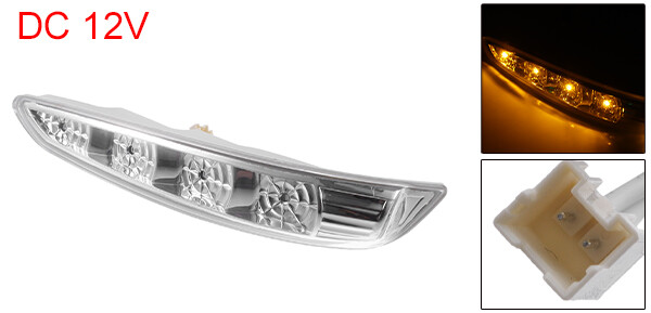 X AUTOHAUX LED Side Mirror Turn Signal Light - Left Side For Hyundai Santa Fe 2013-2019 (87613-B8000)