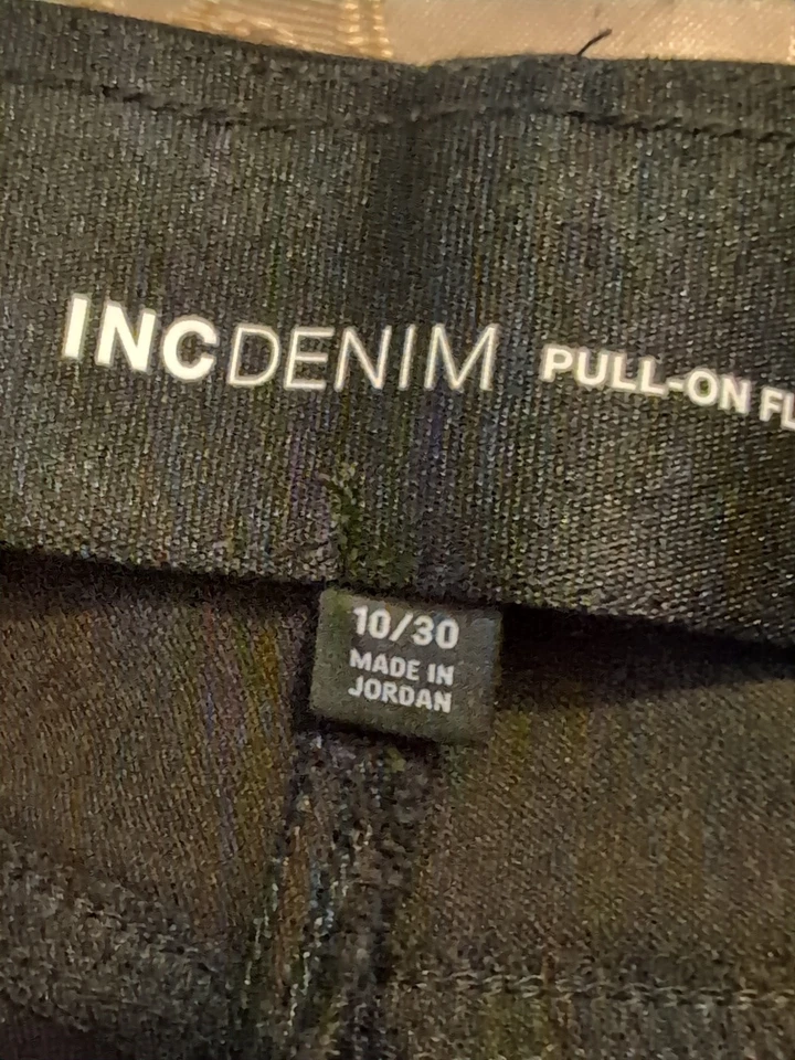 Брюки без застежек EUC_ Inc. (Macy's), размер 10, 30w x 30l, низ Bell, идеальное состояние - Изображение 4 из 4