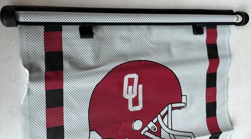 NCAA Baby Fanatic Oklahoma OU Sooners Car Sun Window Shade for Babies 17" Tall - Picture 5 of 11