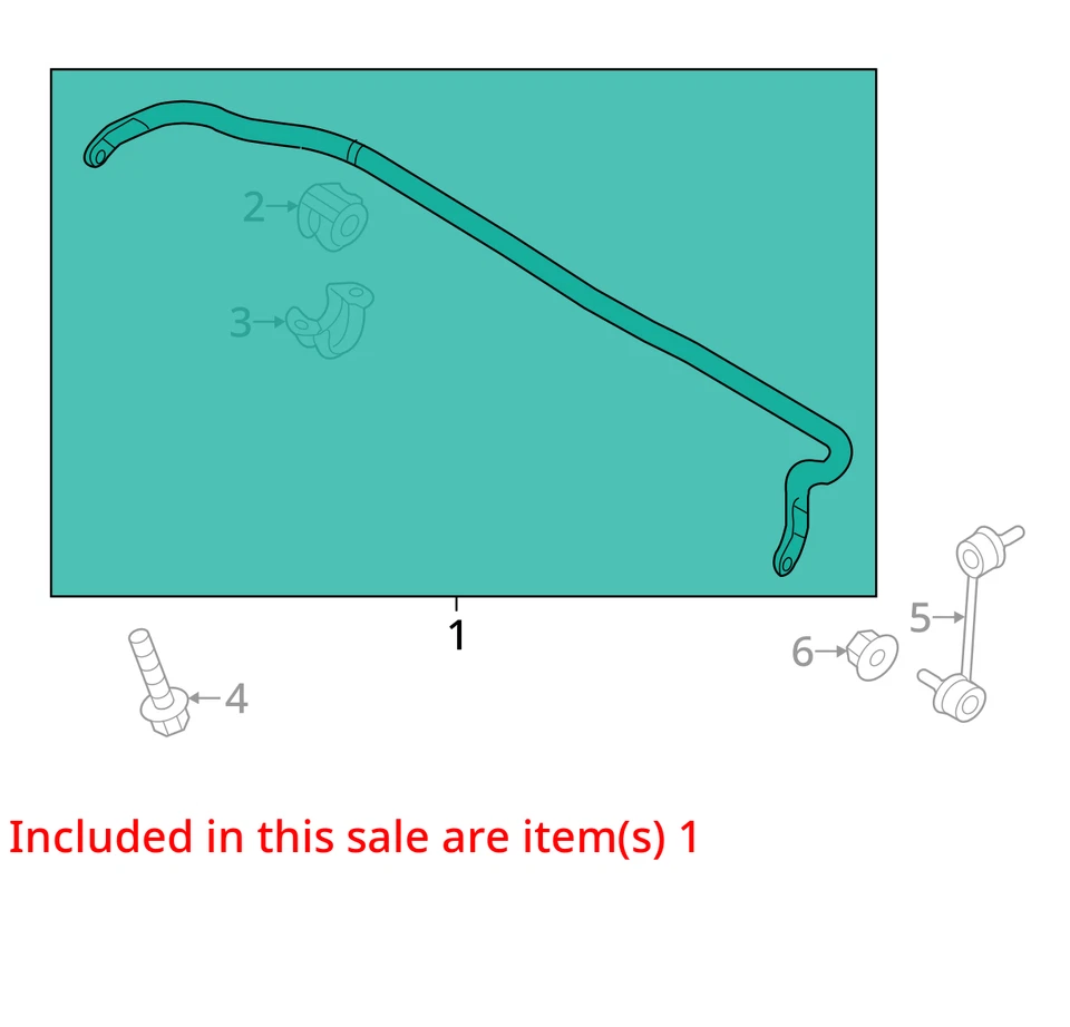 Barra estabilizadora delantera Hyundai Genesis 2015 tracción trasera OEM 122 k millas - LKQ385730397 Foto 4 de 4