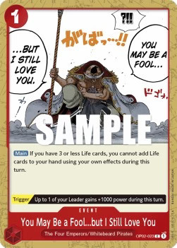 You May Be a Fool...but I Still Love You (OP02-023) OP02 Common Englisch Neu