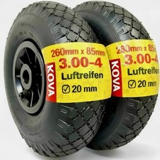 2x Sackkarrenrad 3.00-4 Luftrad Luftbereift Luft Rad f. Sackkarre SCHWARZ !