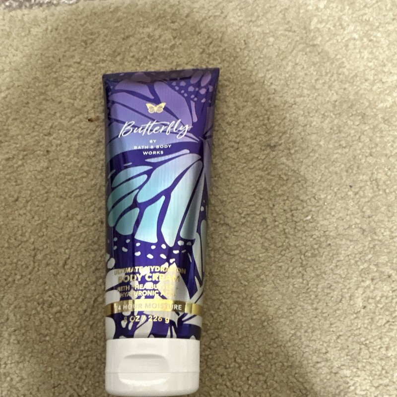 Bath & Body Works Butterfly Hydration Body Cream Hyaluronic Acid 24HR 8 oz