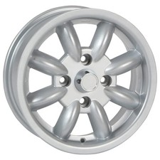 Silver Minilite Style Bolt-on Wheels 15 X 5.5 - Mga Mgb 1955-80 Mga Mgb Silver Minilite Style Bolt-on Wheels 15 X 5.5 - Mga Mgb 1955-80 Mga Mgb