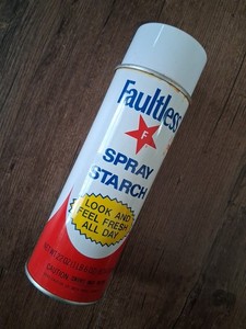 Vintage FAULTLESS SPRAY STARCH Professional Formula Regular Starch 22 Oz RARE