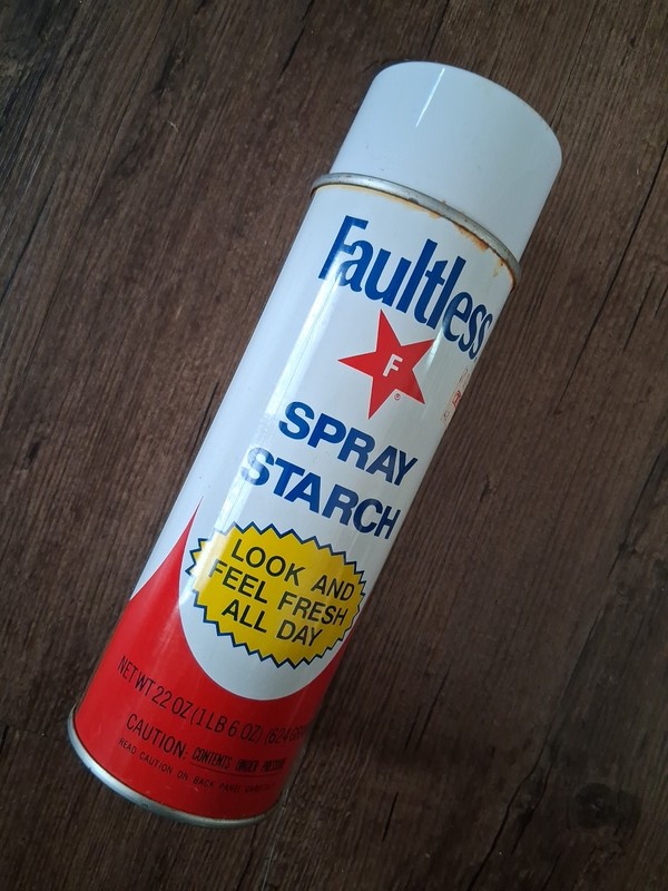 Vintage FAULTLESS SPRAY STARCH Professional Formula Regular Starch 22 Oz RARE