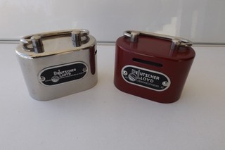 Vintage Spardose Deutscher Hapag Lloyd Lebensversicherung A.G Leipzig Sparbüchse