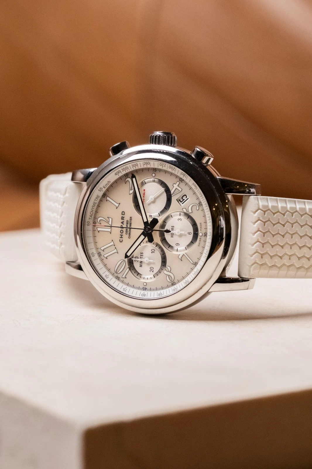 Chopard — 2015 Chopard 1000 Mille Miglia Mother of Pearl Chronograph 42mm Ref. 168511-3018