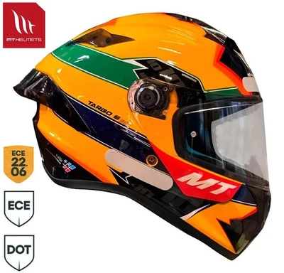 MT Targo S Brazilian Diogo Moreira Moto 2 Ayrton Senna Tribute Motorcycle Helmet