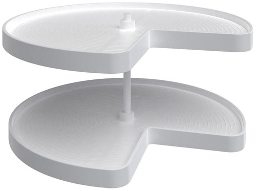 Rev-A-Shelf LD-2472-32BM-1 Lazy Daisy Polymer Double 2 Tier 32" - White