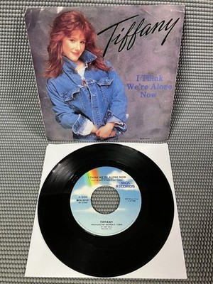 Tiffany - I Think We're Alone Now / No Rules - Vinyl 45  w/Pic Sleeve Tested VG+