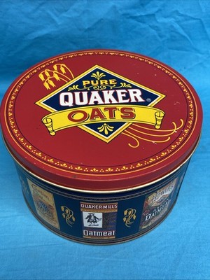 1983 Quaker Oats Limited Edition Tin Famous Oatmeal Cookies Recipe See Details