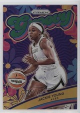 2024 Panini Prizm WNBA Groovy Green Prizm Jackie Young #6 13kb