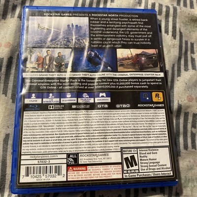 ✨ PS4 500GB✨GTA5セット✨ PS4/PlayStation 5 GTA 5 Grand Theft Auto 5 Premium Edition Disk