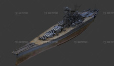 1/700 Yamato Class Battleship Unpainted