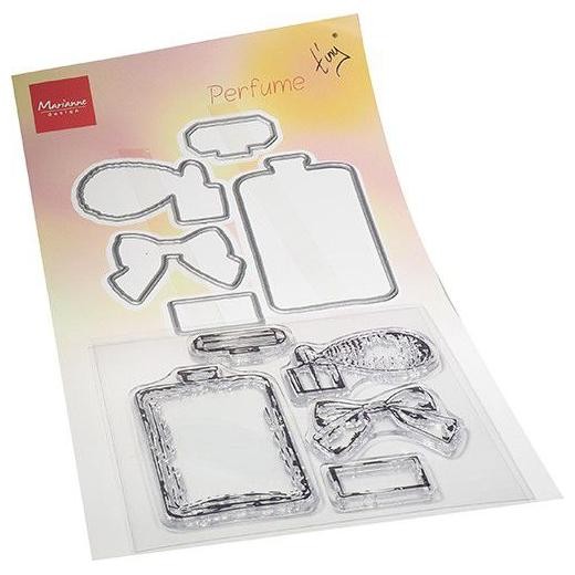 Marianne Design Clear Stamps & Cutting Dies - Tiny's Perfume TC0882