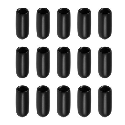 Screw Thread Protector Cover Rubber End Caps for Screw 3/16'' ID/Black/20 Pcs