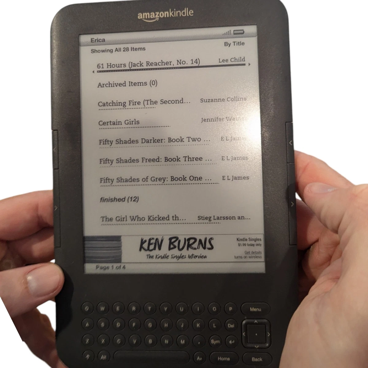 Amazon Wi-Fi + 3G eBook Readers for sale | eBay