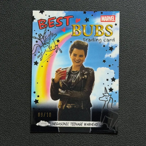 2025 Topps Chrome Marvel Negasonic Teenage Warhead Best Bubs Black /10 JO50