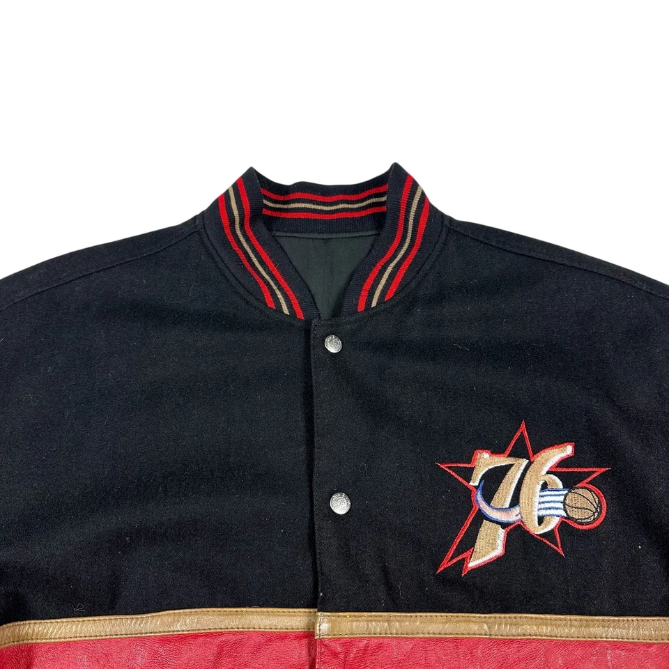 Vintage 76ers Jacket Jeff Hamilton Reversible - Image 3 of 4