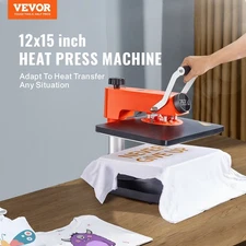 New 5-in-1 Heat Press Machine, 12" x 15" Fast Heating, 360 Swing Away Digital