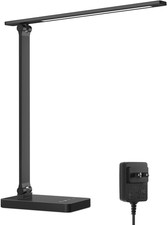 LED Desk Lamp for Home Office, 9.5W 750LM Metal Touch Control Desk Light, 5 Colo