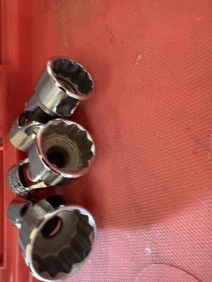 Lot Of (3) Proto Swivel Sockets. 5/8 /3/4 /7/8 . Used 12 Point 3/8  Drive (A)