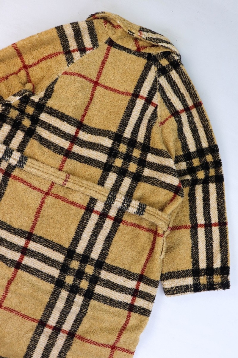 BURBERRY London 90s Vintage Made in Italy Beige Nova Check Bath