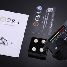 10MM Women Men's Earrings Studs Real 925 Silver Iced Moissanite Passes Tester