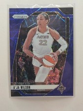 A'ja Wilson Velocity Prizm 2024 Panini Prizm WNBA #86 Defensive Player of YEAR