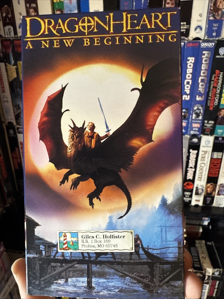 Dragonheart A New Beginning 2000 VHS Rare Original Release NON