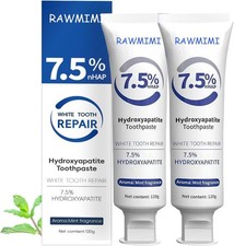 2 Pasta dental con 7.5 Nano Hidroxiapatita, sin fl or, 4oz, blanqueadora