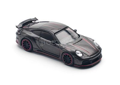 Poprace 1:64 Scale Black Carbon 992 Stinger  Sports Diecast Display Car Model