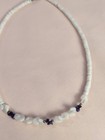 purple and white puka shell necklace from Hawaii. — photo 3