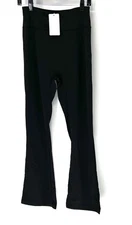 Musera NWT women’s Size 1XL flare leggings Black Stretch Compression High Rise