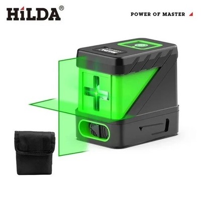 HILDA Self Levelling Green Cross Line Laser Level Horizontal Vertical Mini Tool