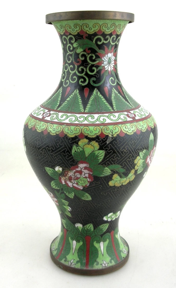 Vase Chinois Ancien Style – Céramique Peinte émaillée – H48cm