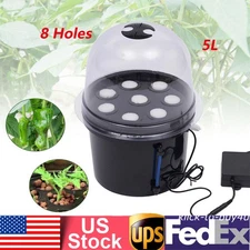 PP Hydroponics Seedling & Cloning System Aeroponic Propagation Kit 8 Plant Sites