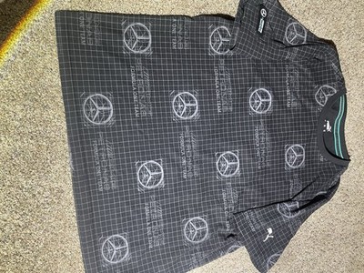 Men's Puma Black Mercedes-AMG Petronas F1 Team Allover Print T-Shirt