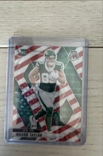 2025 Panini Mosaic - Rookies Mason Taylor #324 Red & White Stripe Prizm (RC)