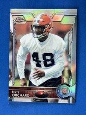 2015 Topps Chrome Refractor #164 Nate Orchard Cleveland Browns!